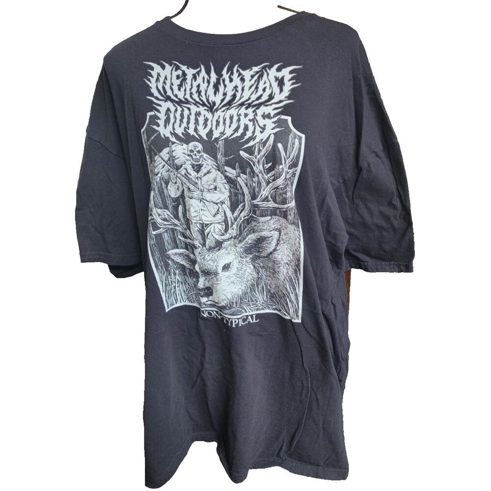 Metalhead Outdoors Black T-Shirt Plus Size 3XL Unisex